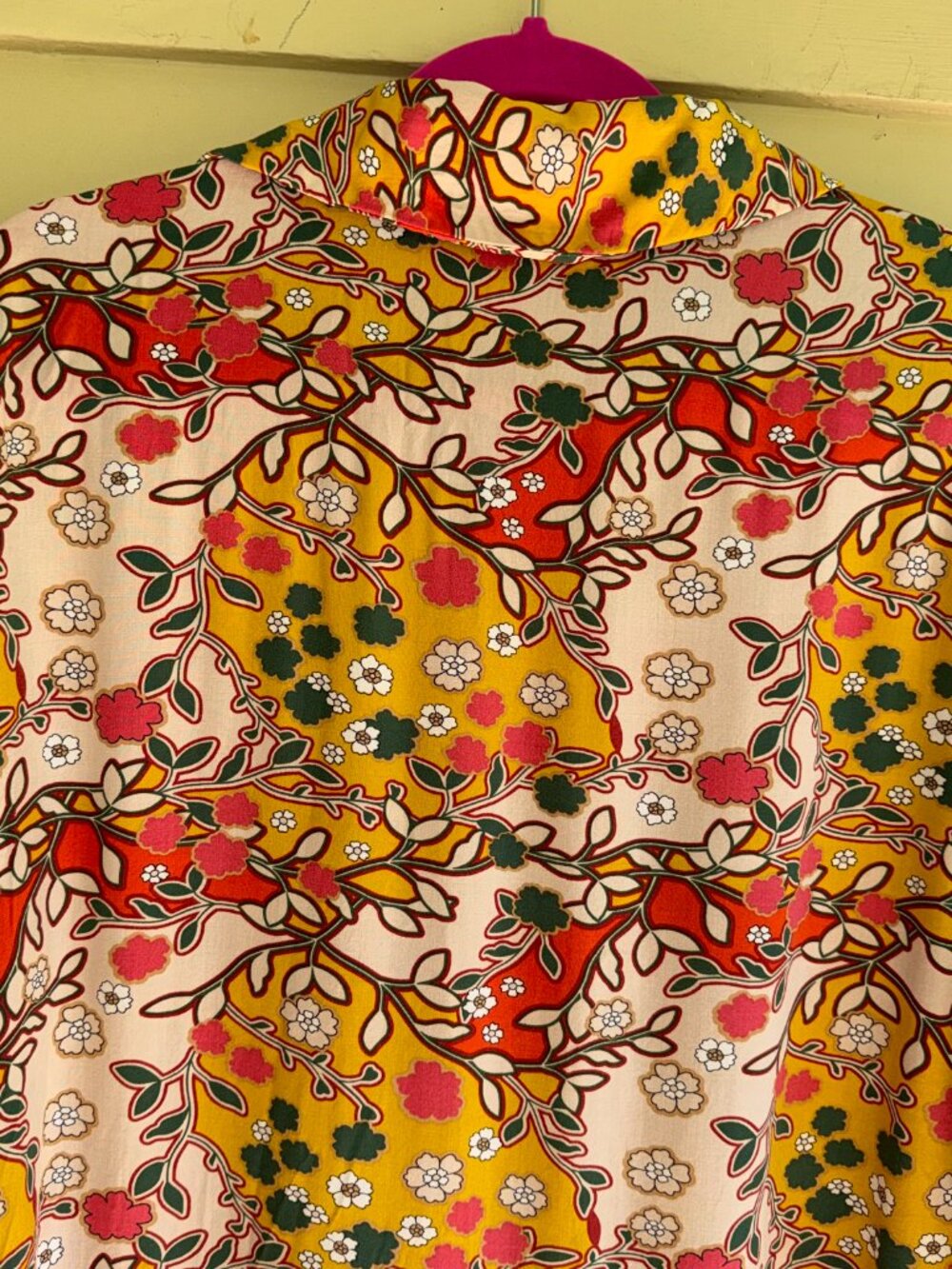 NATURAL LIFE Floral Mini Dress in Cream, Yellow, Orange, Green - Picture 7 of 9